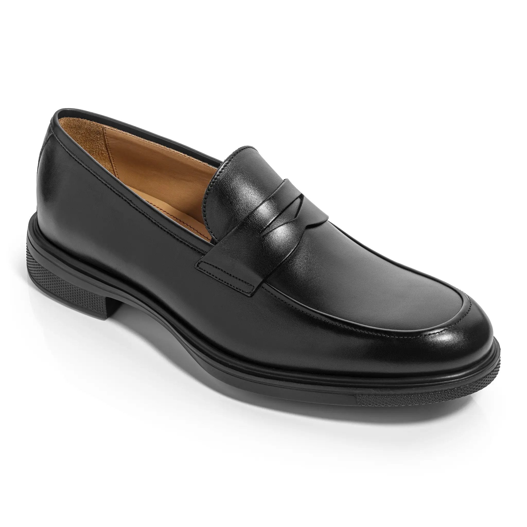 Bernard Black Calf Leather Penny Loafer by To Boot New York