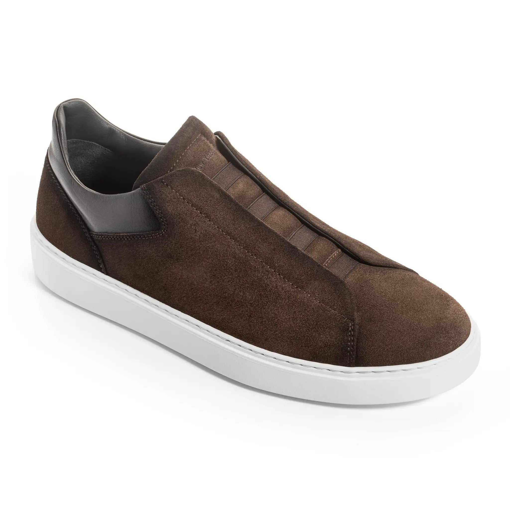 Campion Brown Suede Elastic Slip-On Sneaker by To Boot New York