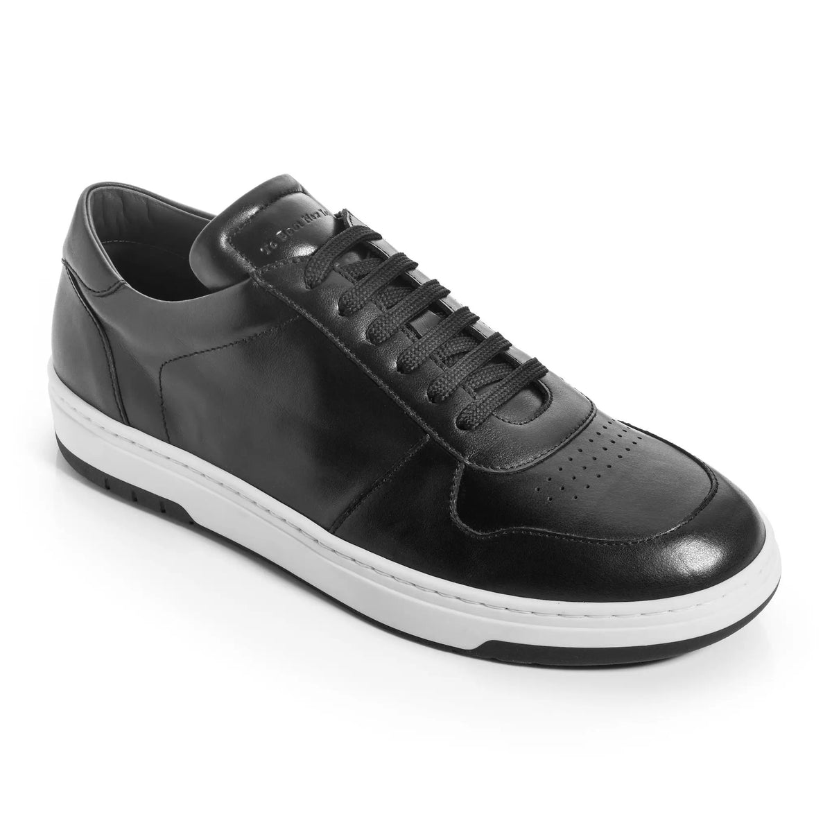 Colin Black Leather Court Sneaker by To Boot New York