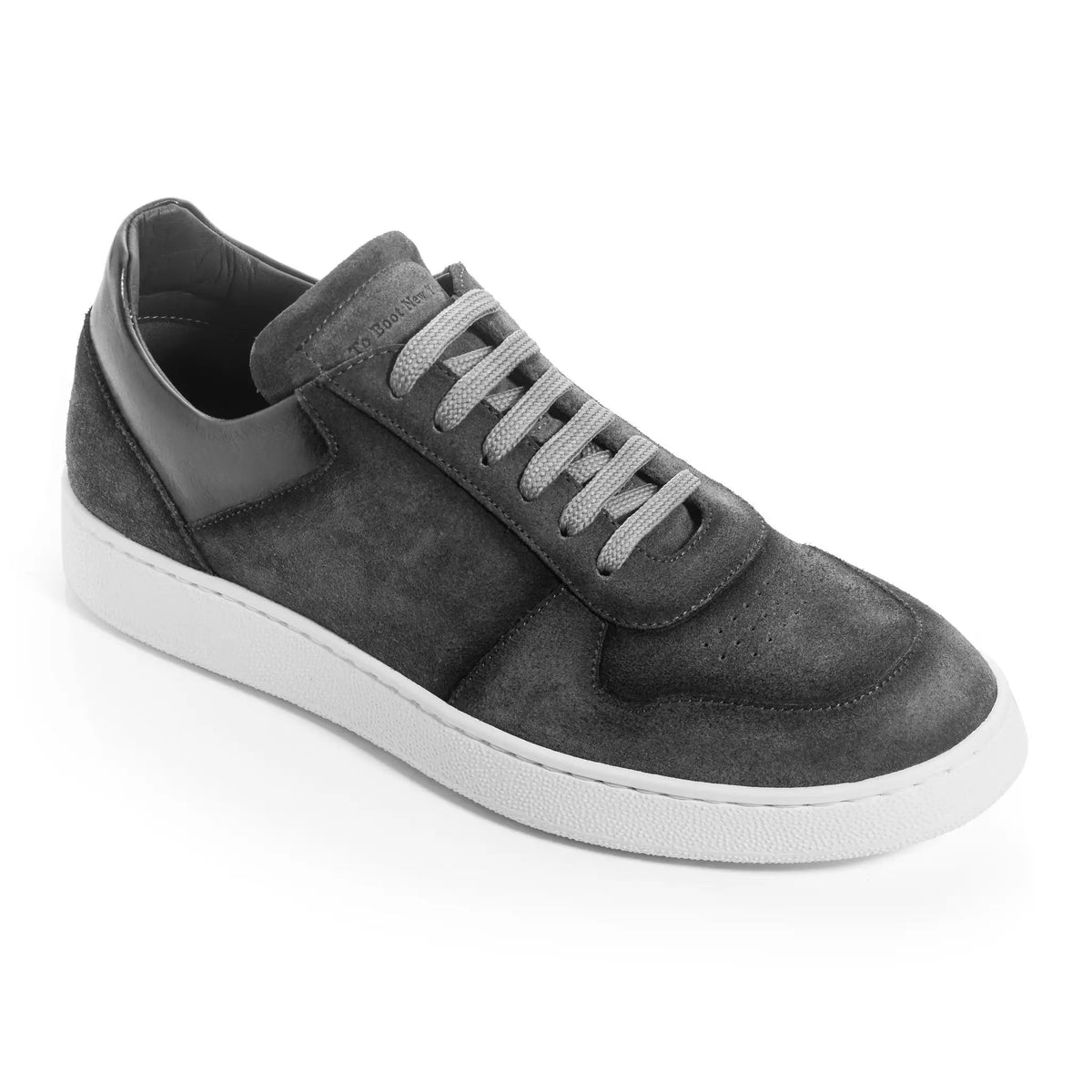 Callum Grey Aero Suede Court Sneaker by To Boot New York