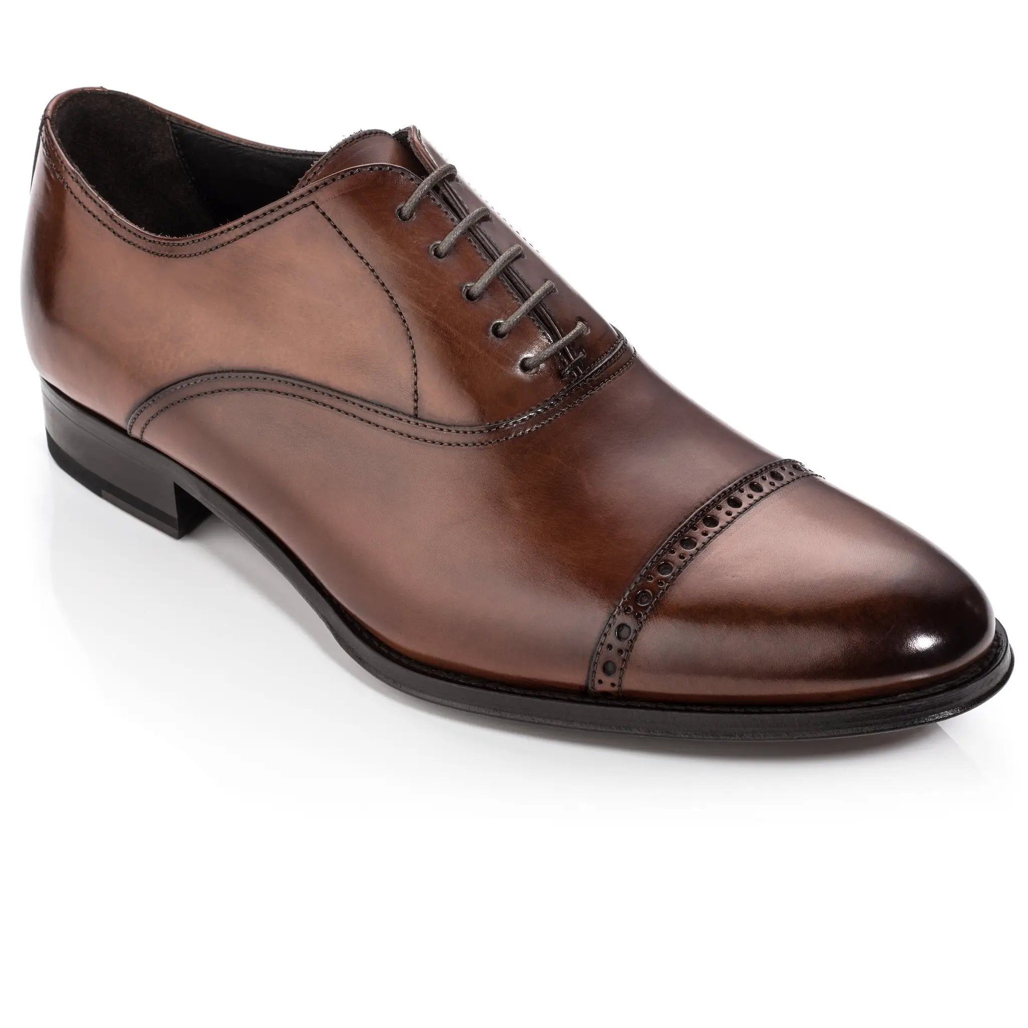 Anton Cognac Cap Toe Oxford by To Boot New York