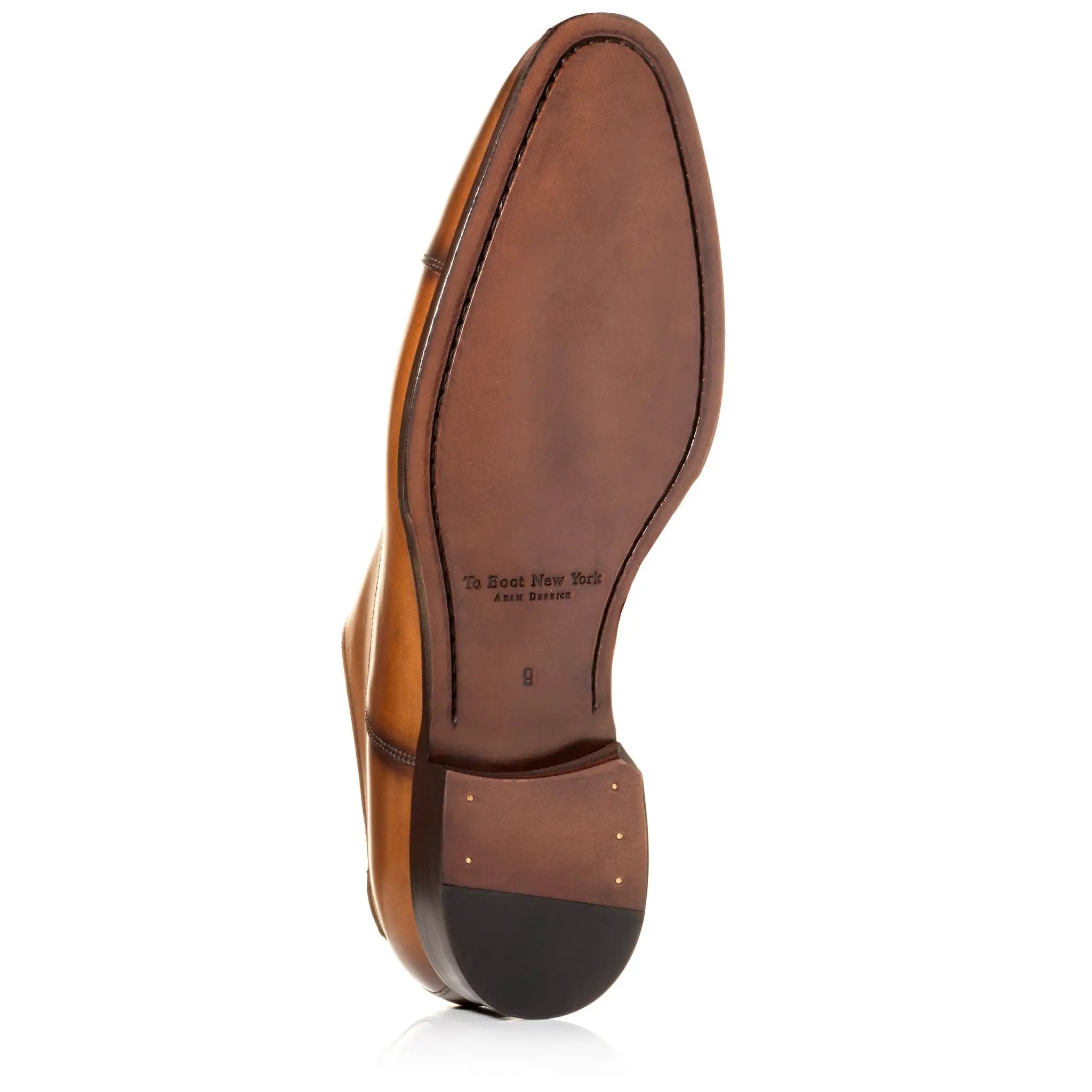 Frankie Tobacco Calf Leather Cap Toe Balmoral by To Boot New York