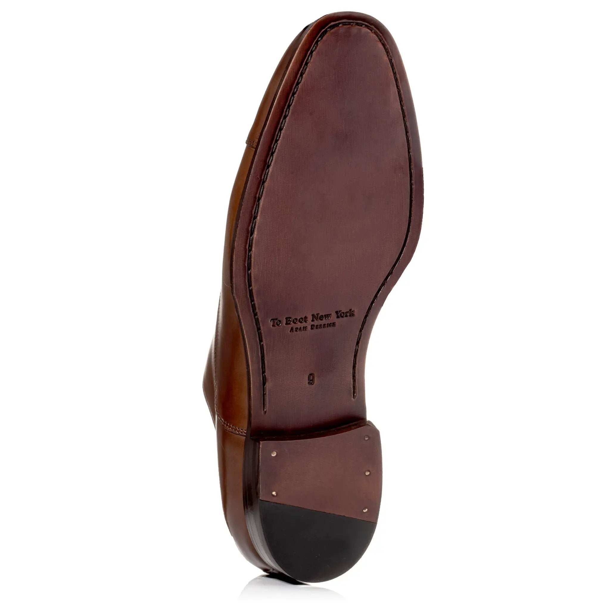 Nico Burnished Brown Calf Leather Cap Toe Oxford by To Boot New York