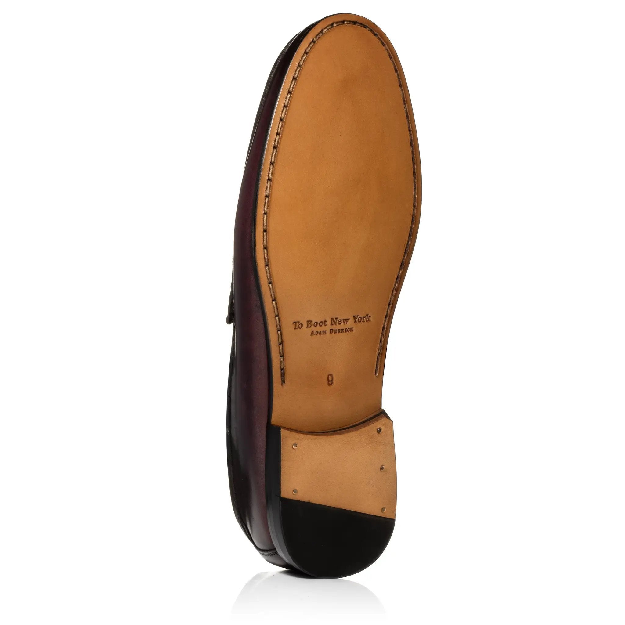 Clapton Bordeaux Calf Penny Loafer by To Boot New York