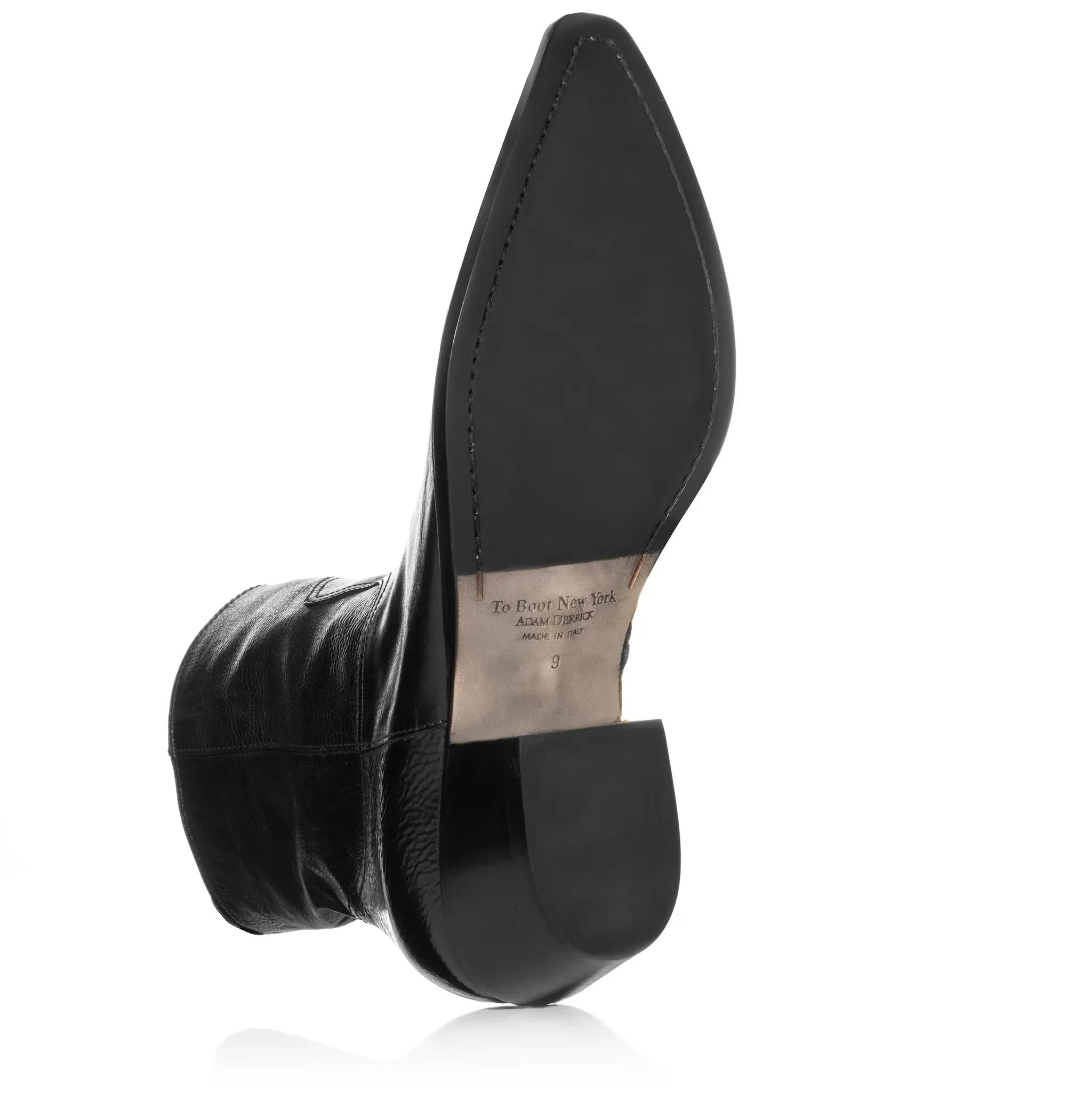 Augustus Black Leather Western Boot by To Boot New York