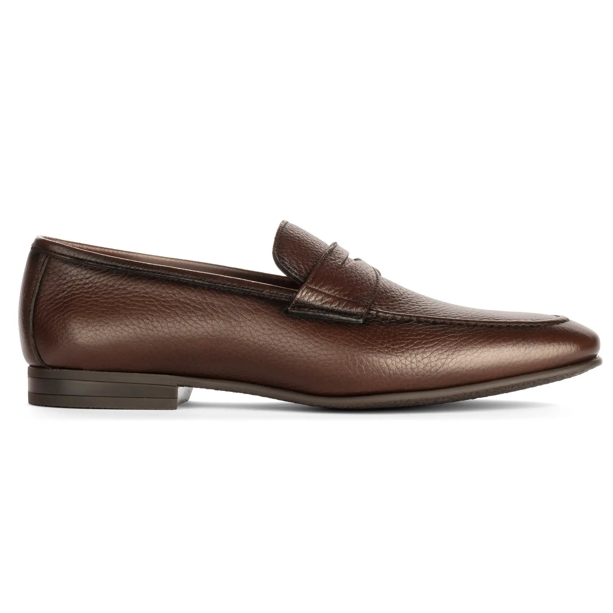 Merritt Brown Deerskin Leather Penny Loafer Slip-On by To Boot New York