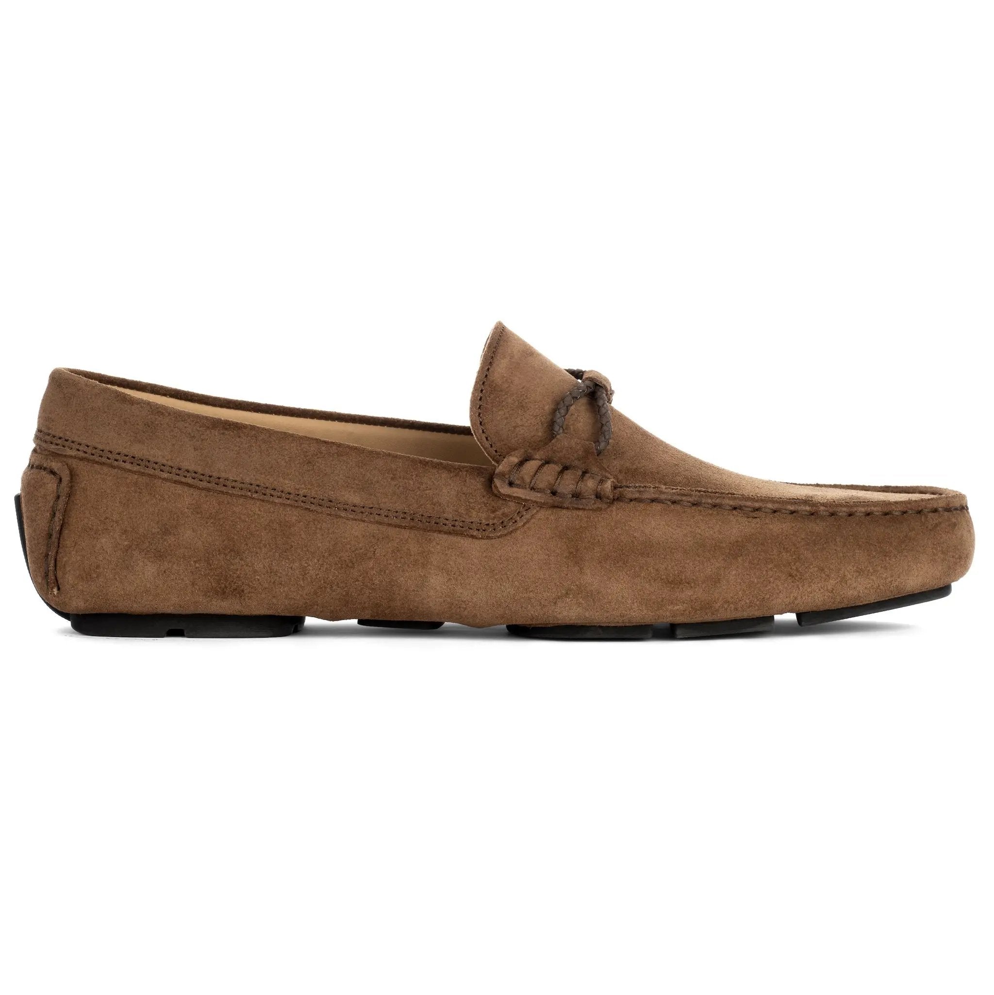 Marlin Mid Brown Suede Driving Shoe by To Boot New York