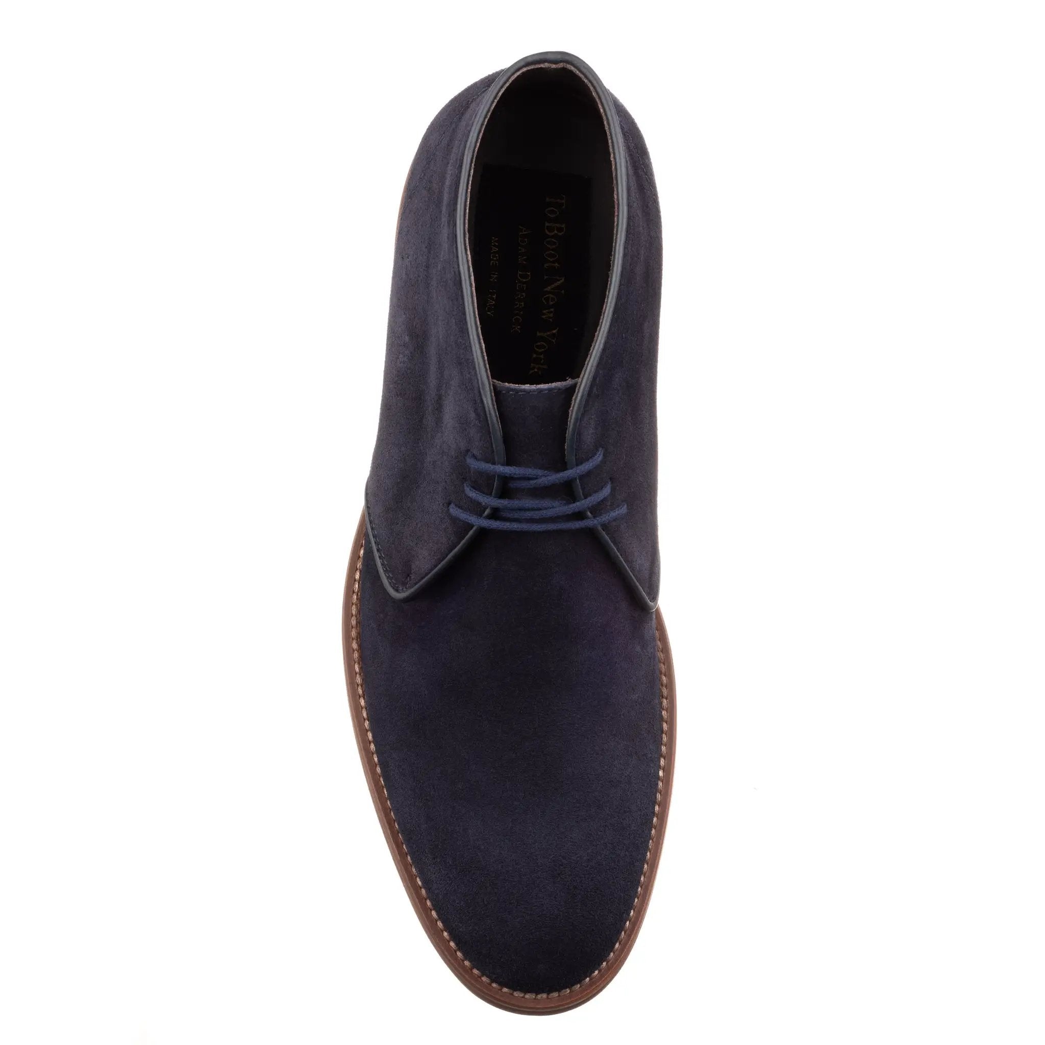 Monaco Navy Suede Chukka Boot by To Boot New York