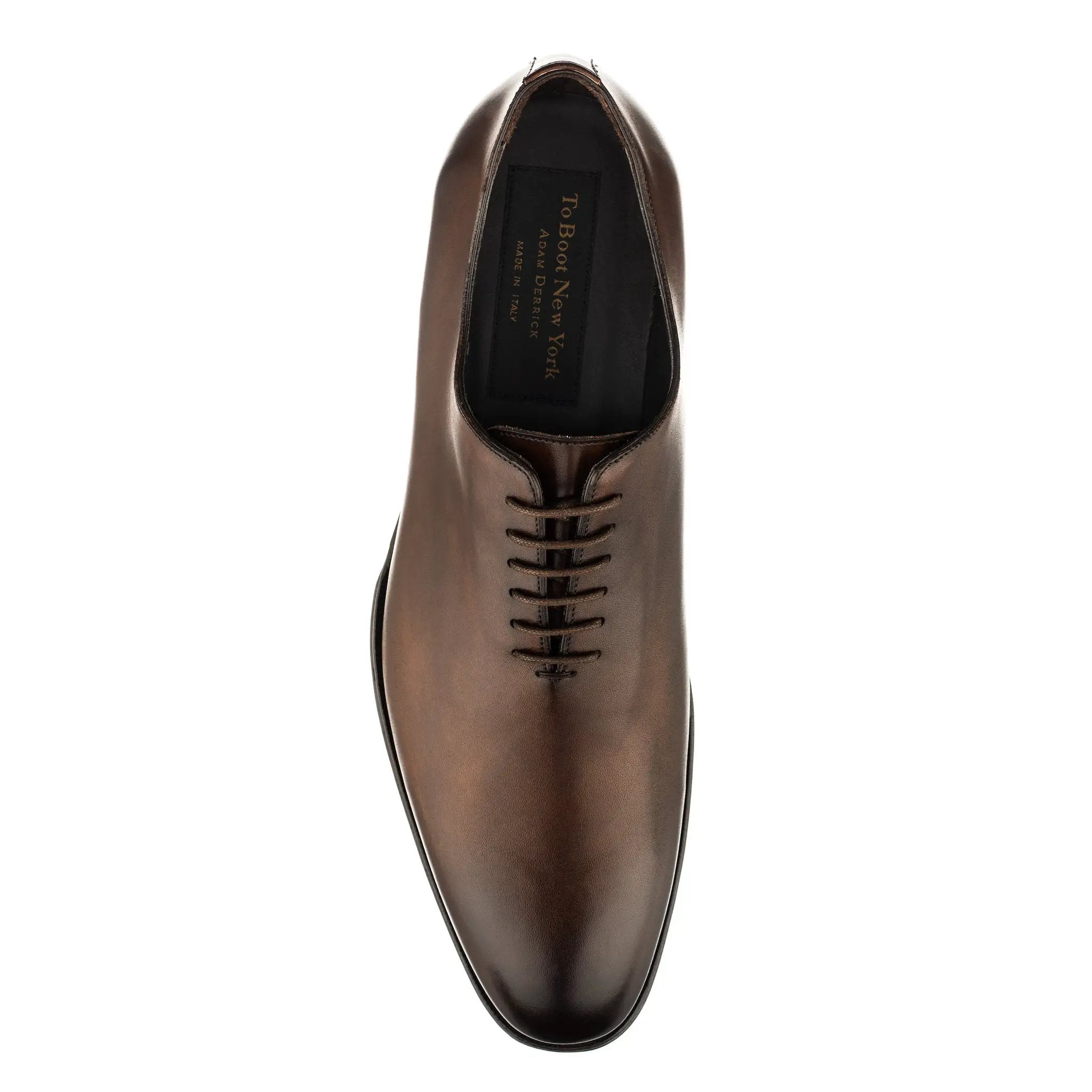 Chamberlain Burnished Brown One-Piece Lace-Up Balmoral by To Boot New York