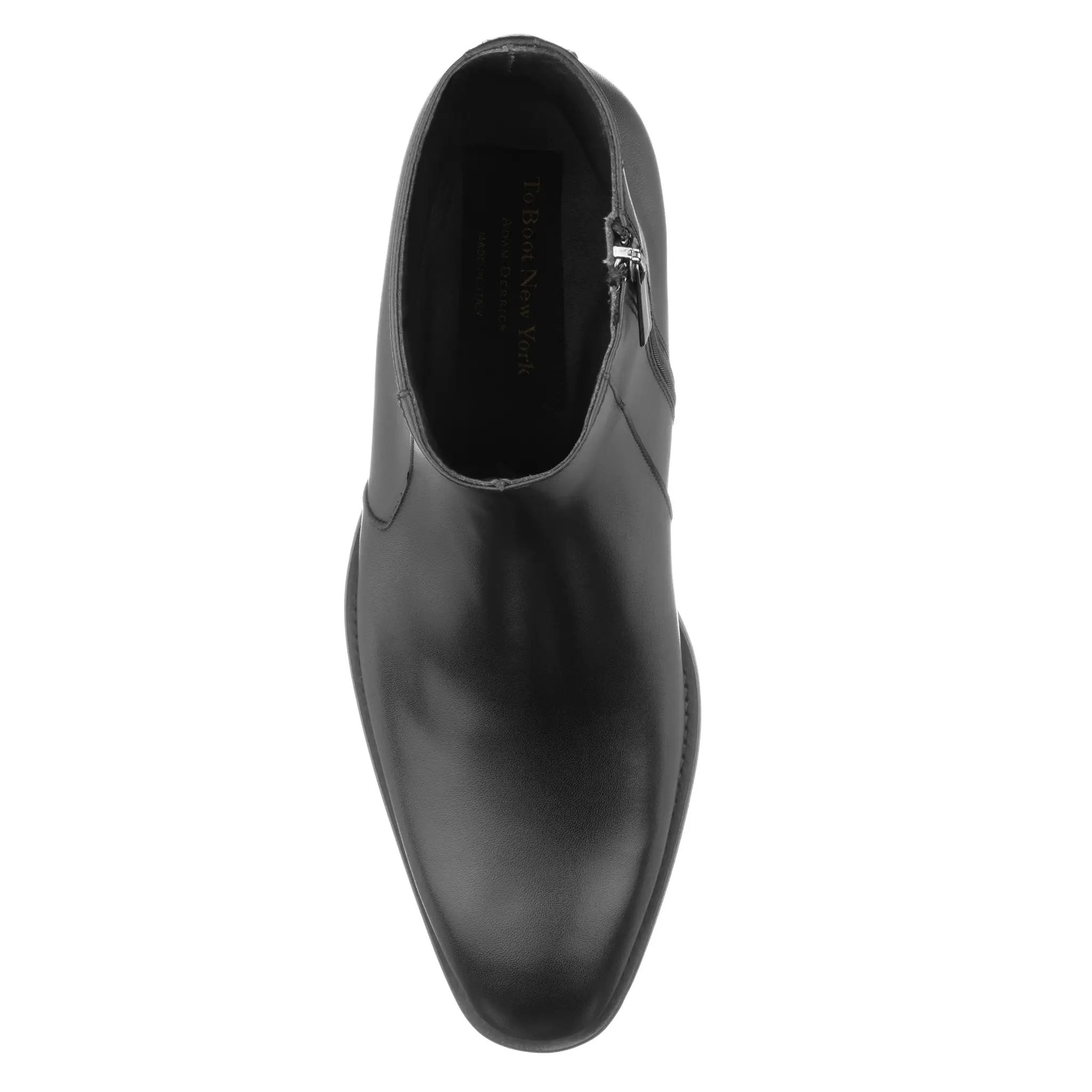 Gilmour Black Calf Leather Zip Boot by To Boot New York