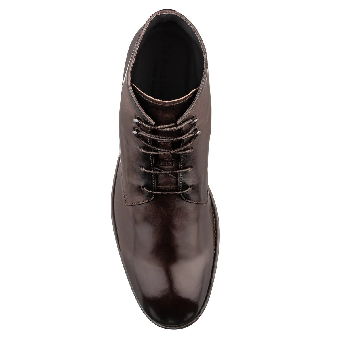 Jarreau Dark Brown Calf Plain Toe Lace Boot by To Boot New York