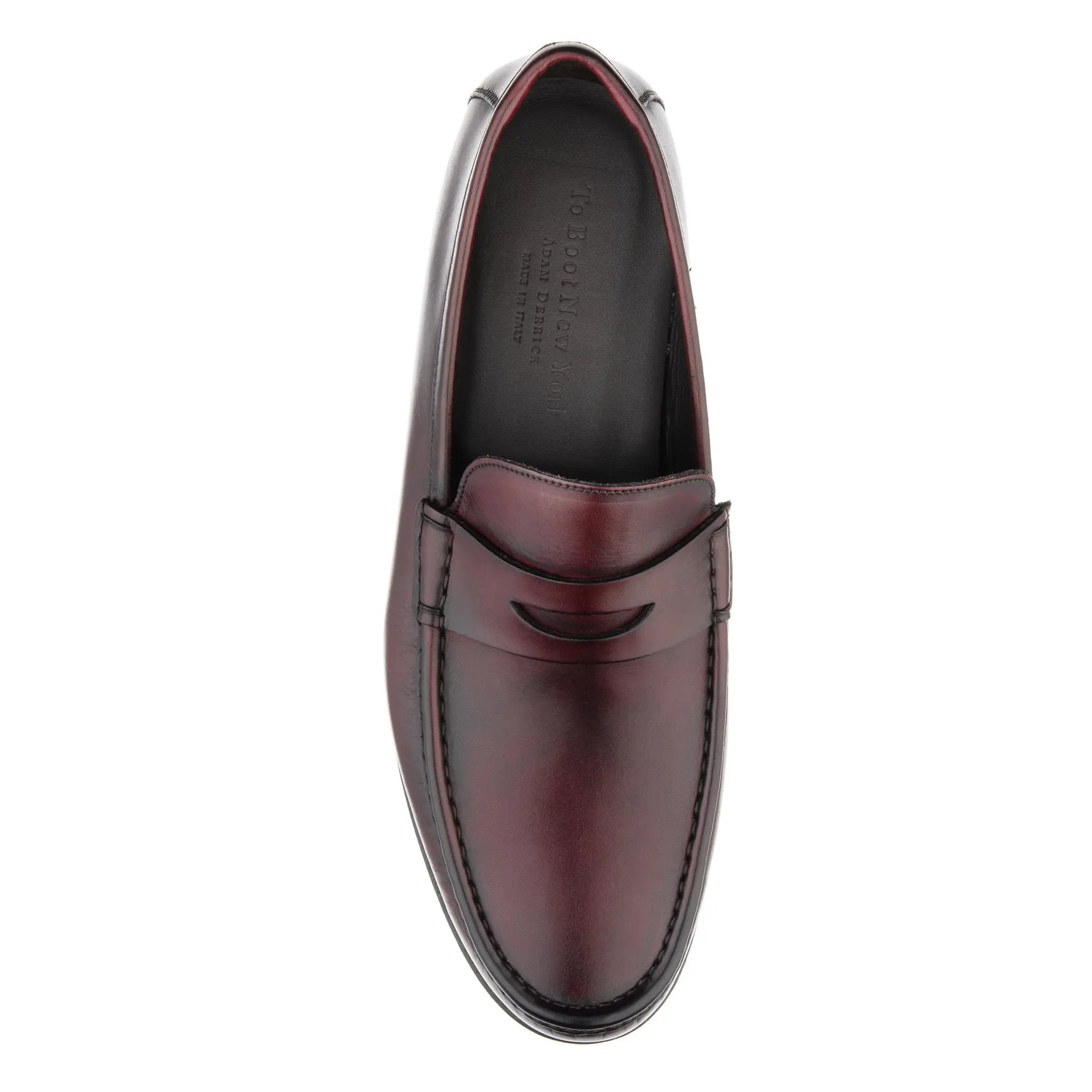 Clapton Bordeaux Calf Penny Loafer by To Boot New York