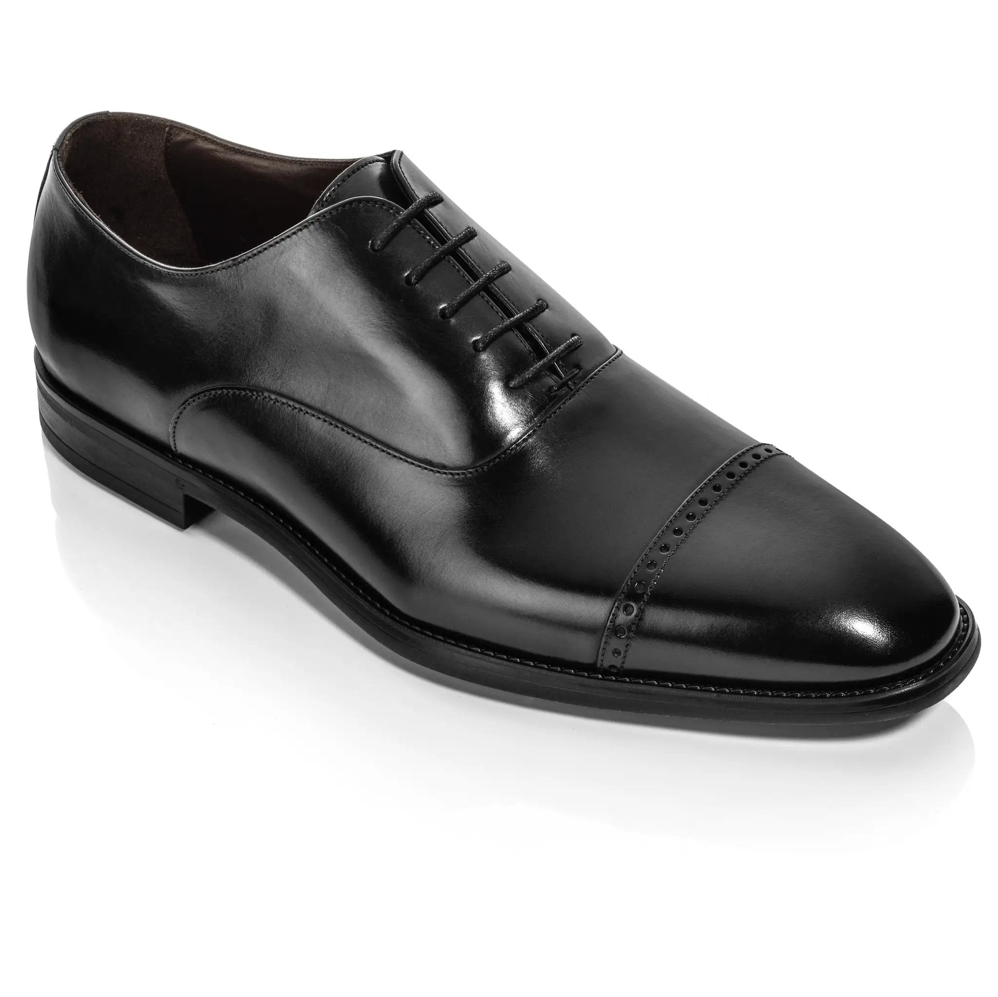 Alessio Black Cap Toe Balmoral Oxford by To Boot New York