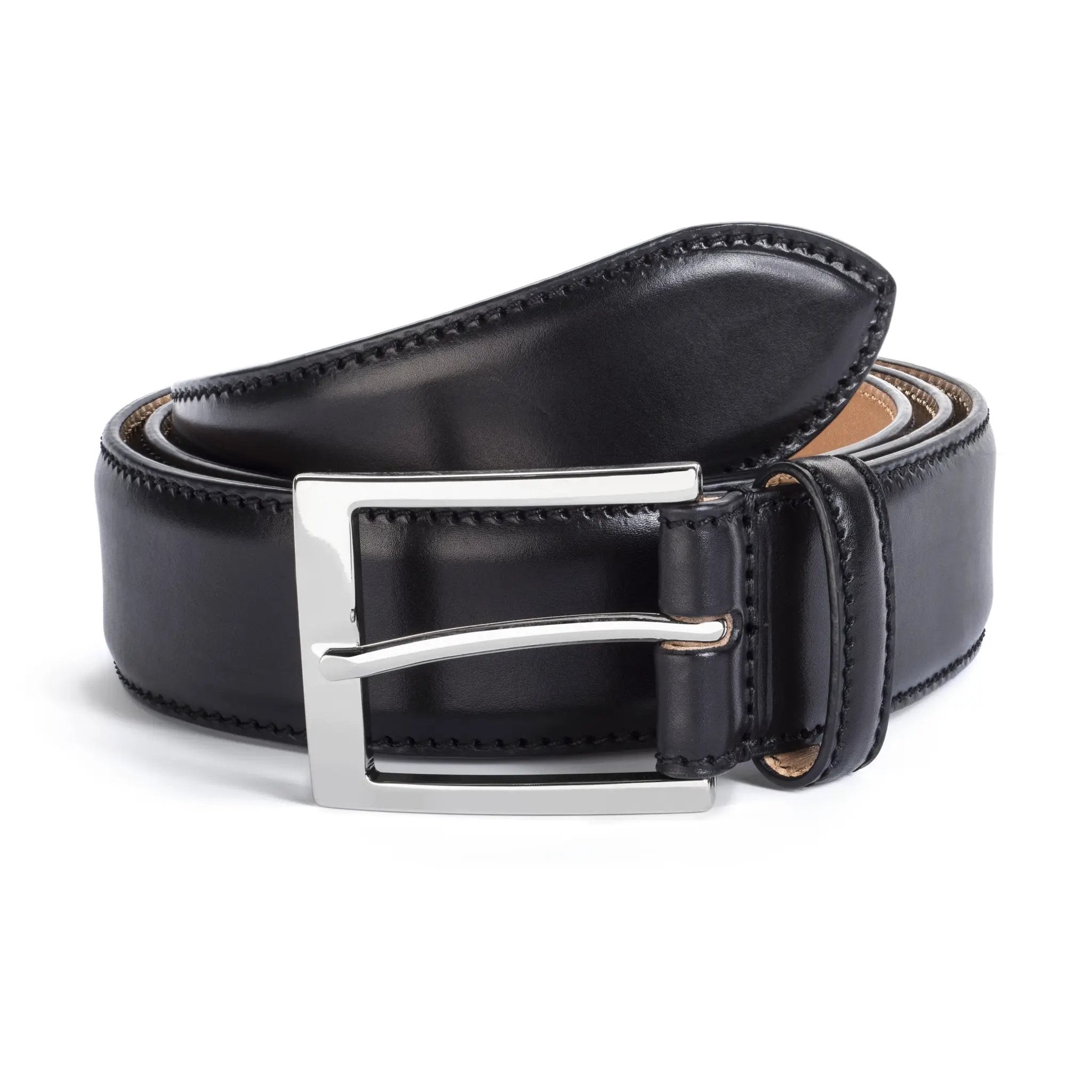 Black Calf Dress Belt by To Boot New York