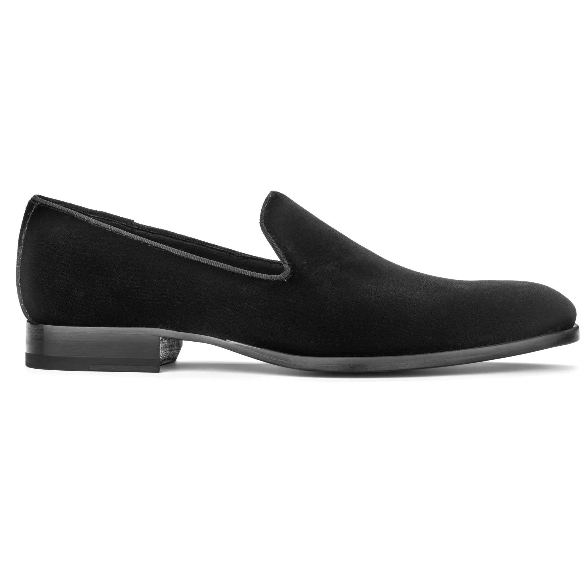 Bolton Black Velvet Formal Slip-On by toboot