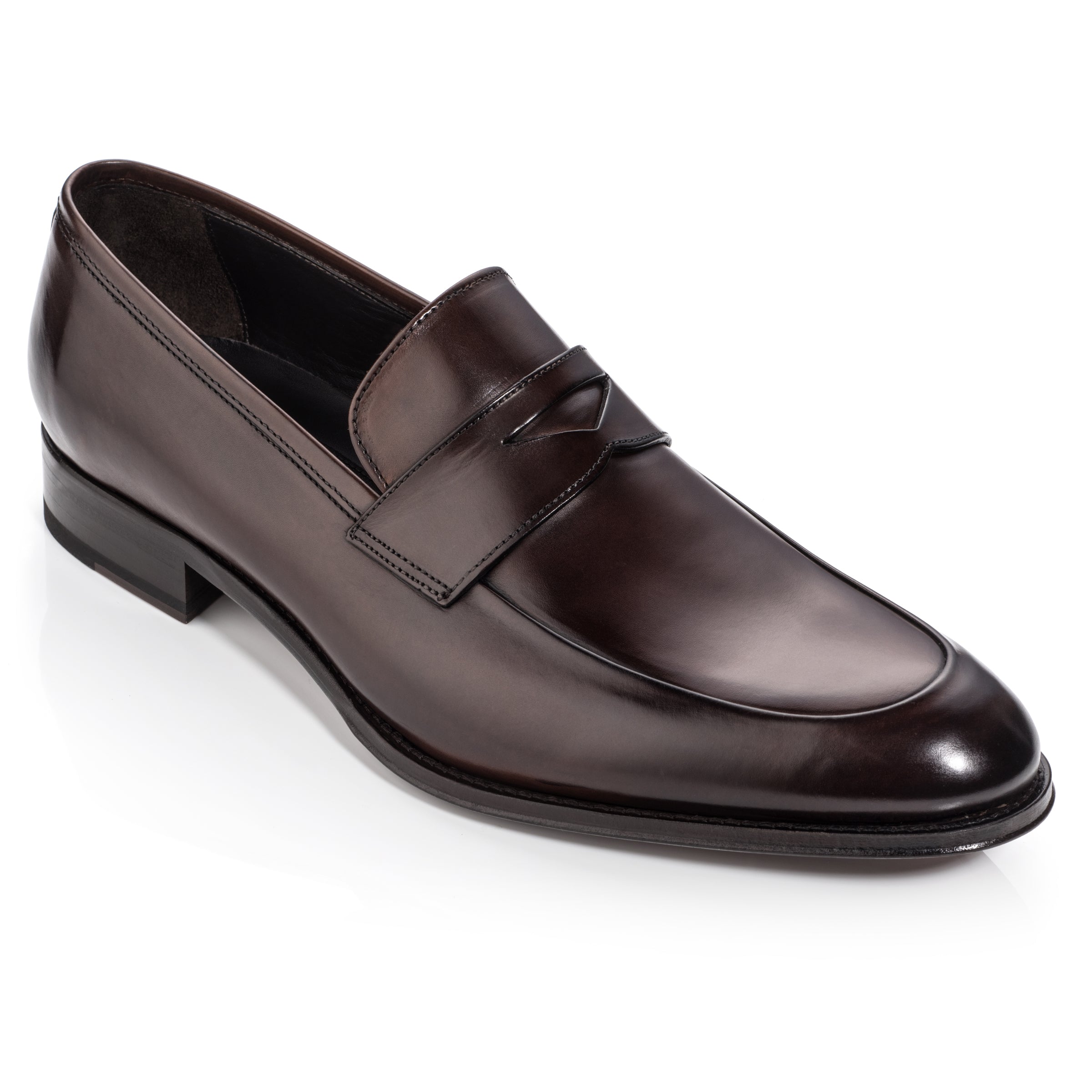Francis Burnished Brown Calf Dress Loafer by toboot