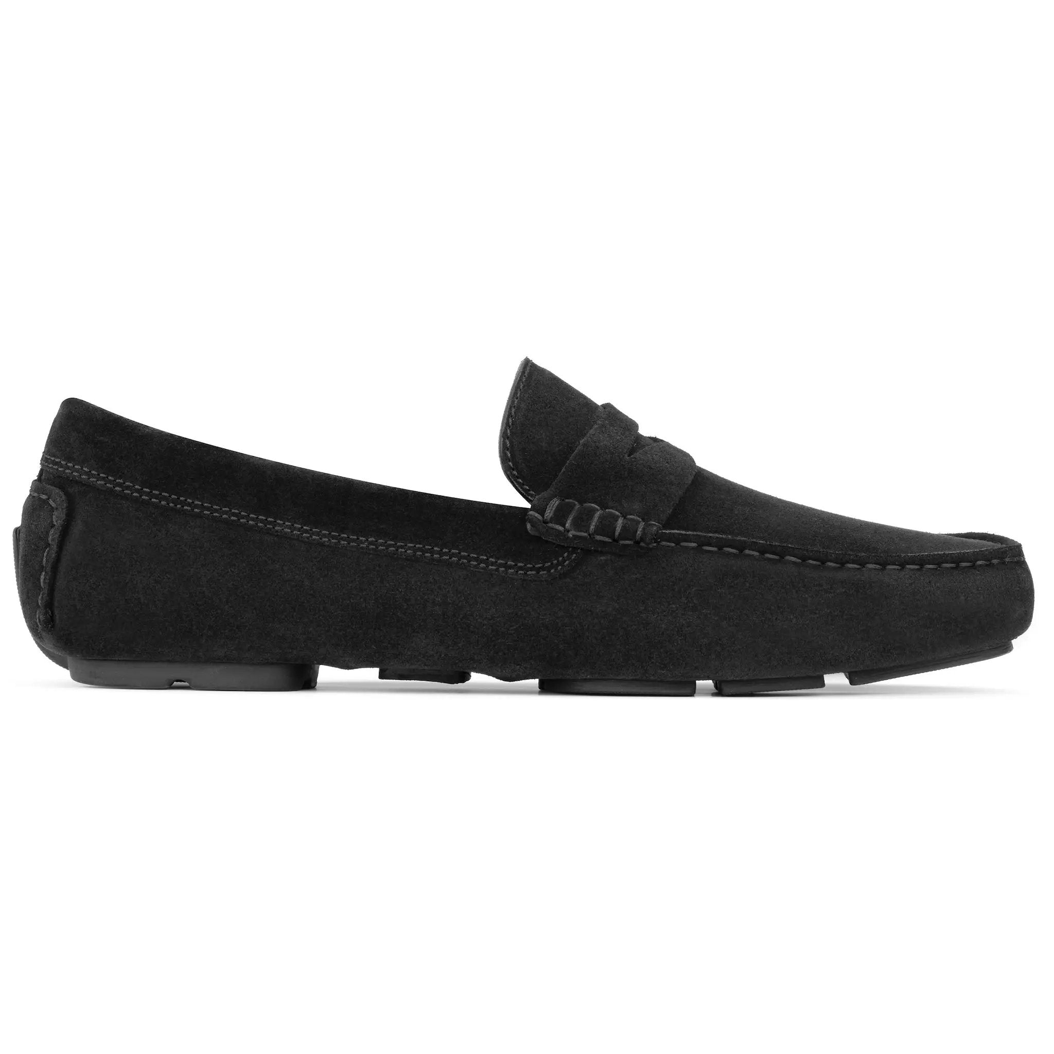 Mitchum Black Suede Driving Shoe by To Boot New York
