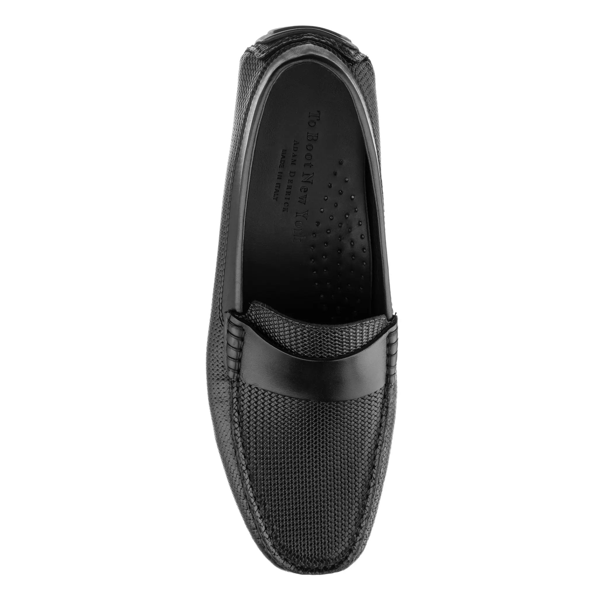 Magnus Black Embossed Driving Shoe by To Boot New York