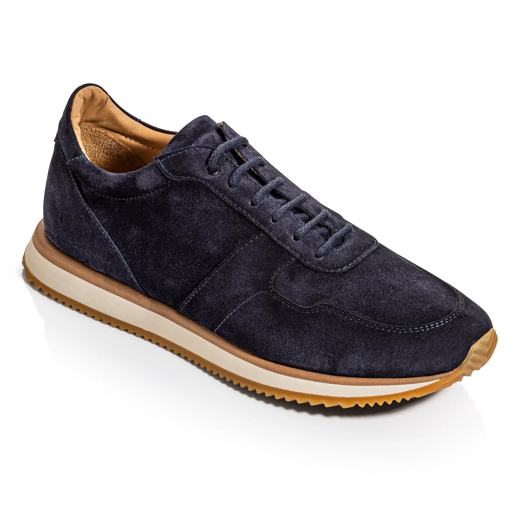 Fanning Navy Blue Suede Sneaker by To Boot New York