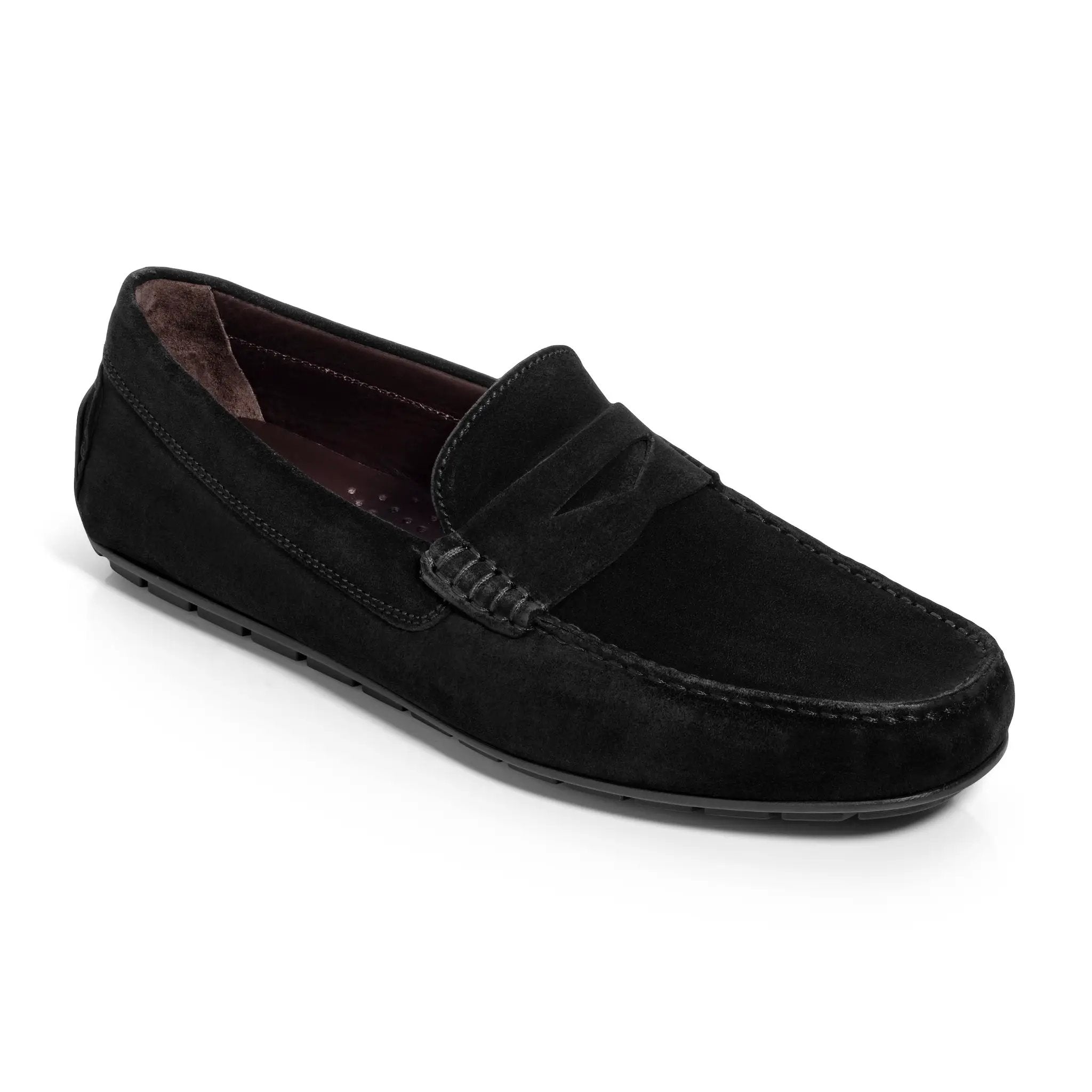 Adelaide Black Suede Driving Shoe by To Boot New York