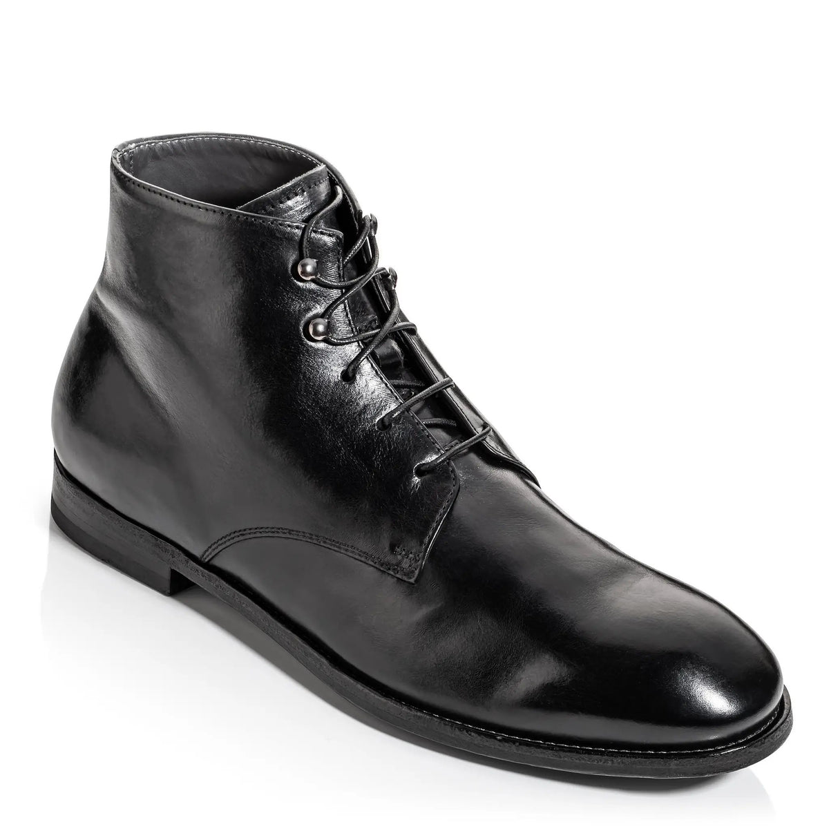 Jarreau Black Calf Plain Toe Lace Boot by To Boot New York