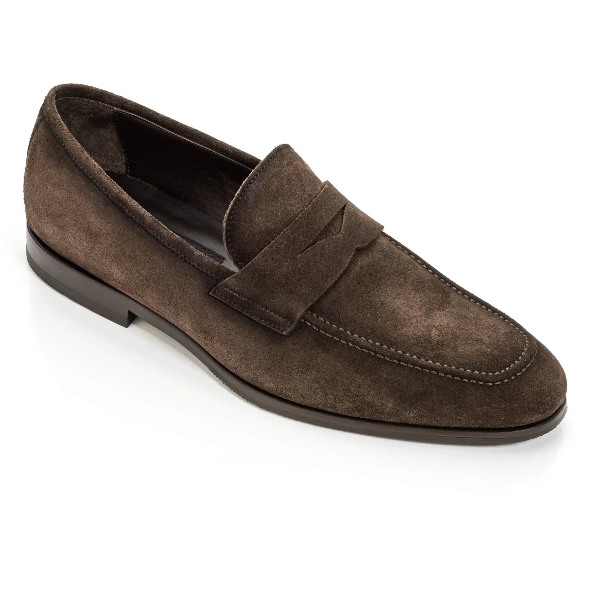 Ronny Dark Brown Suede Slip-On Loafer by To Boot New York