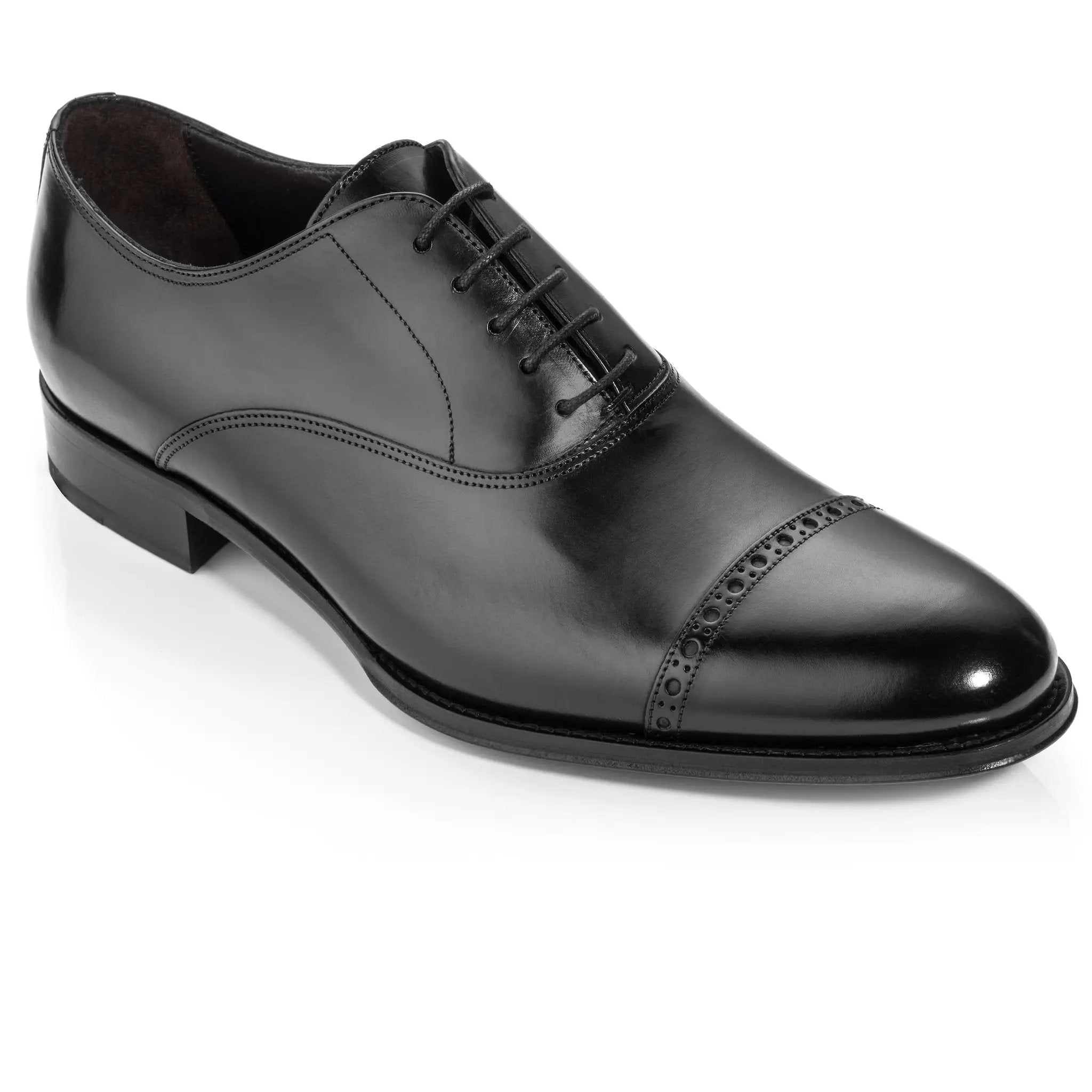 Anton Black Cap Toe Oxford by To Boot New York