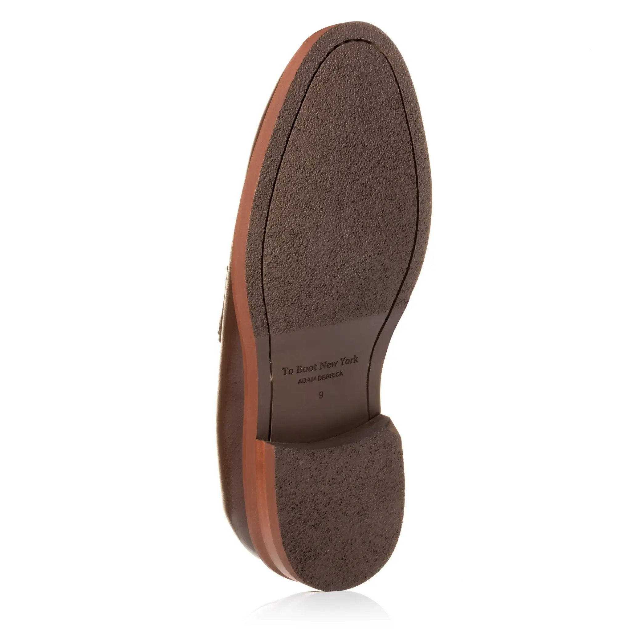 Slade Dark Brown Deerskin Loafer by To Boot New York