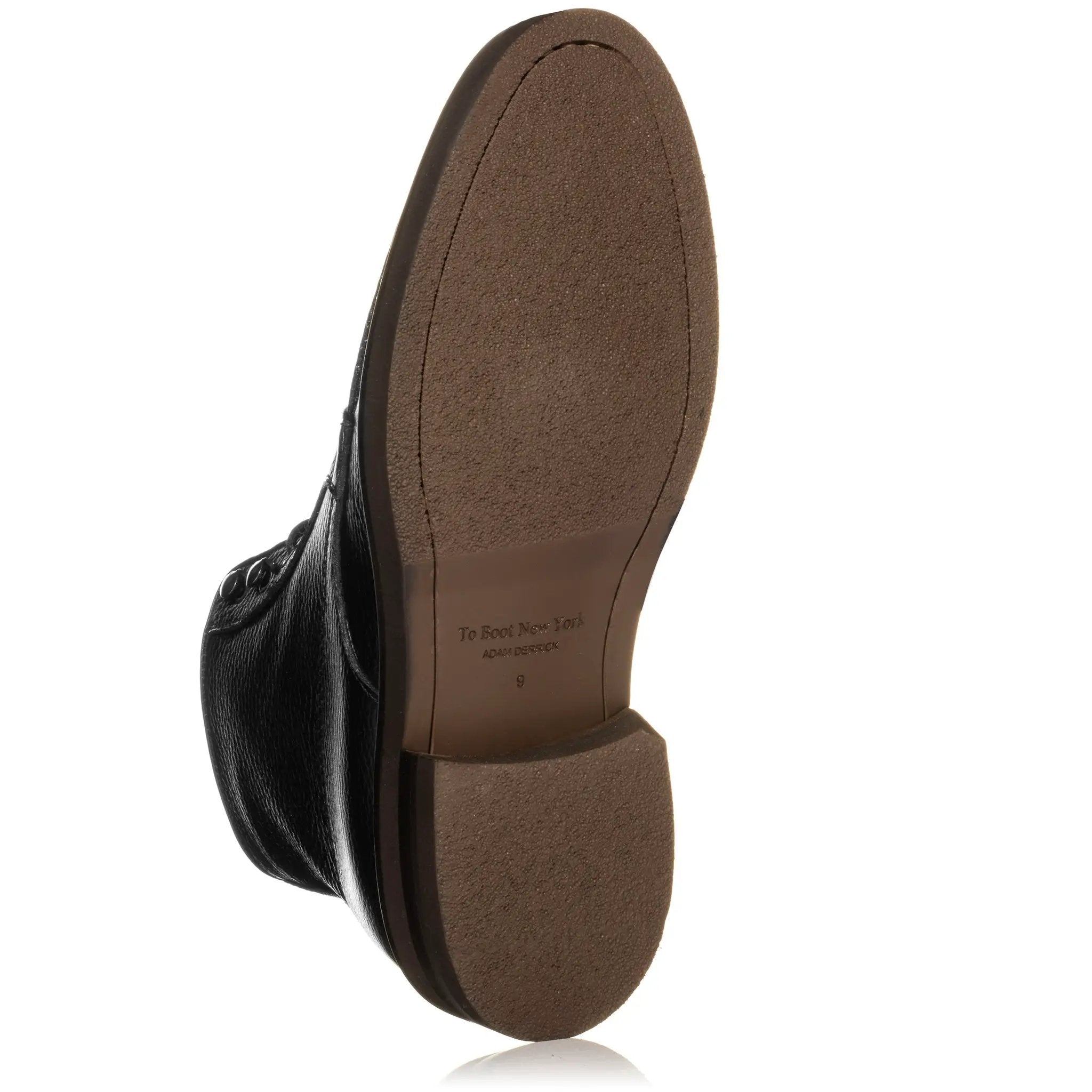Freddie Black Deerskin Apron Toe Lace Boot by To Boot New York