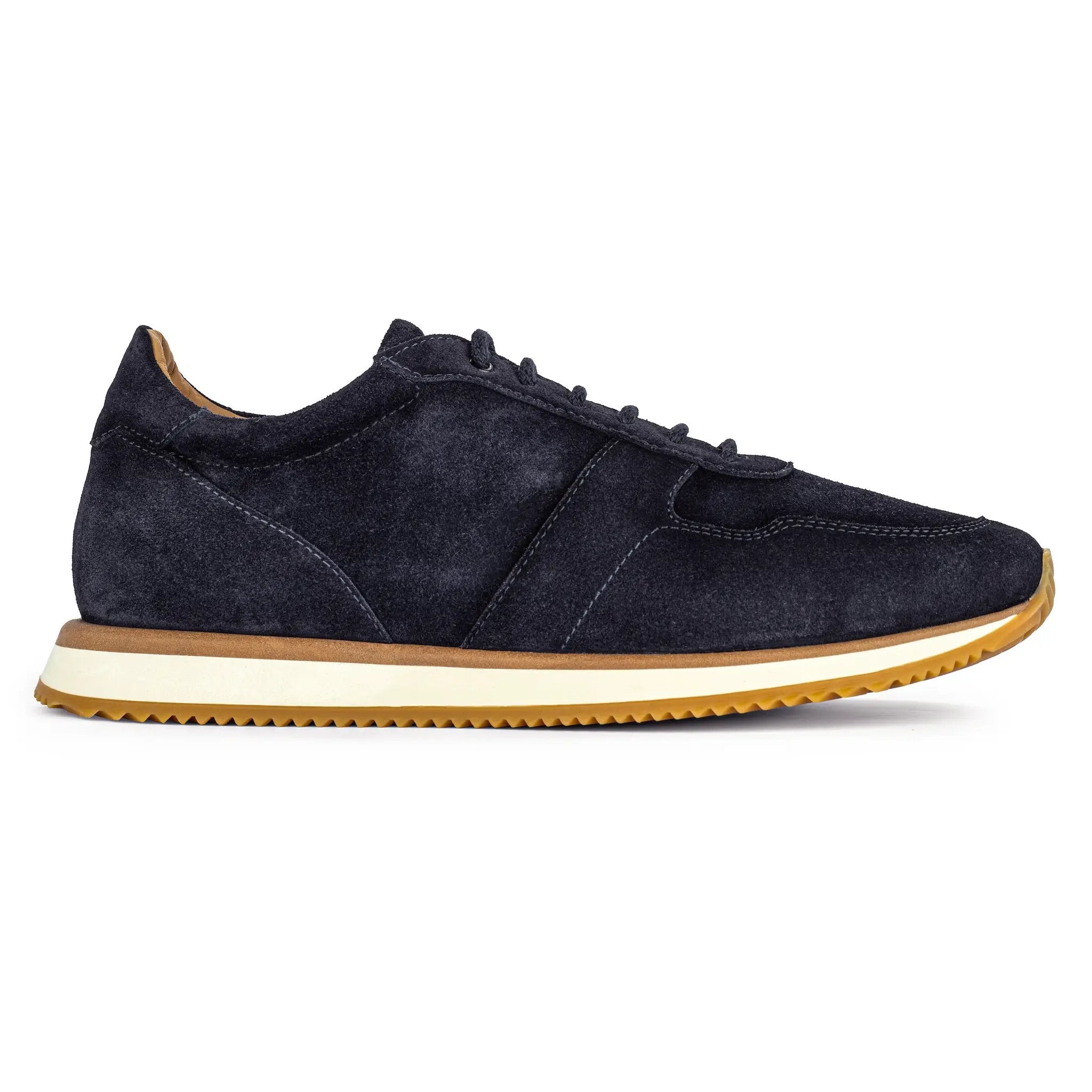 Fanning Navy Blue Suede Sneaker by To Boot New York