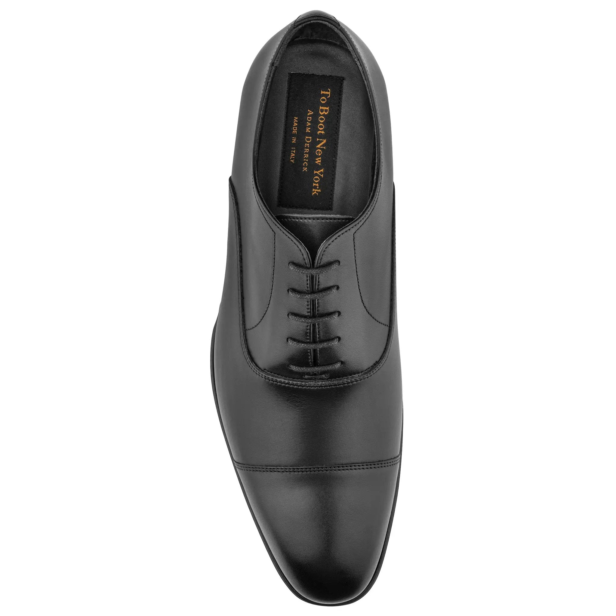 Nico Black Calf Leather Cap Toe Oxford by To Boot New York