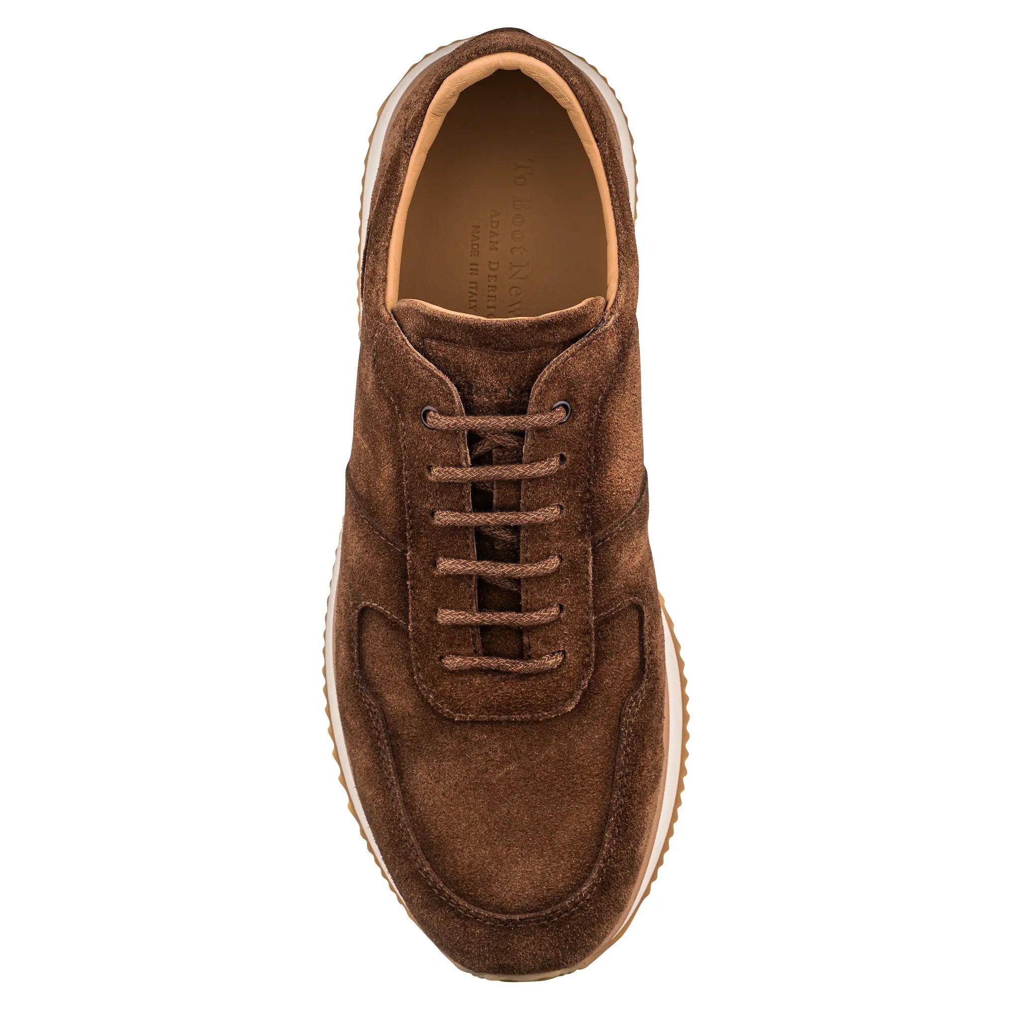 Fanning Mid Brown Suede Sneaker by To Boot New York