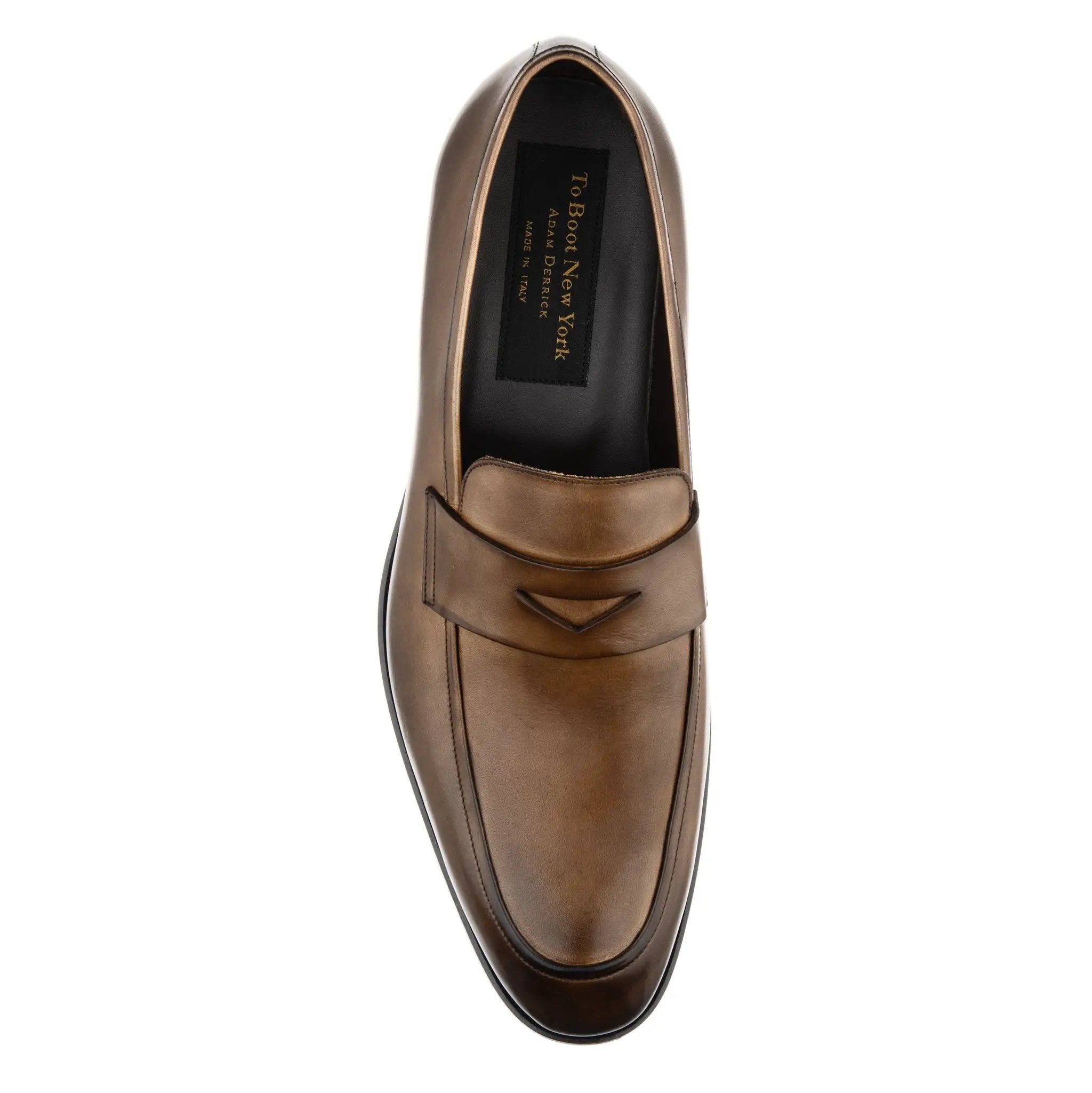 Jagger Medium Tan Calf Penny Loafer by To Boot New York