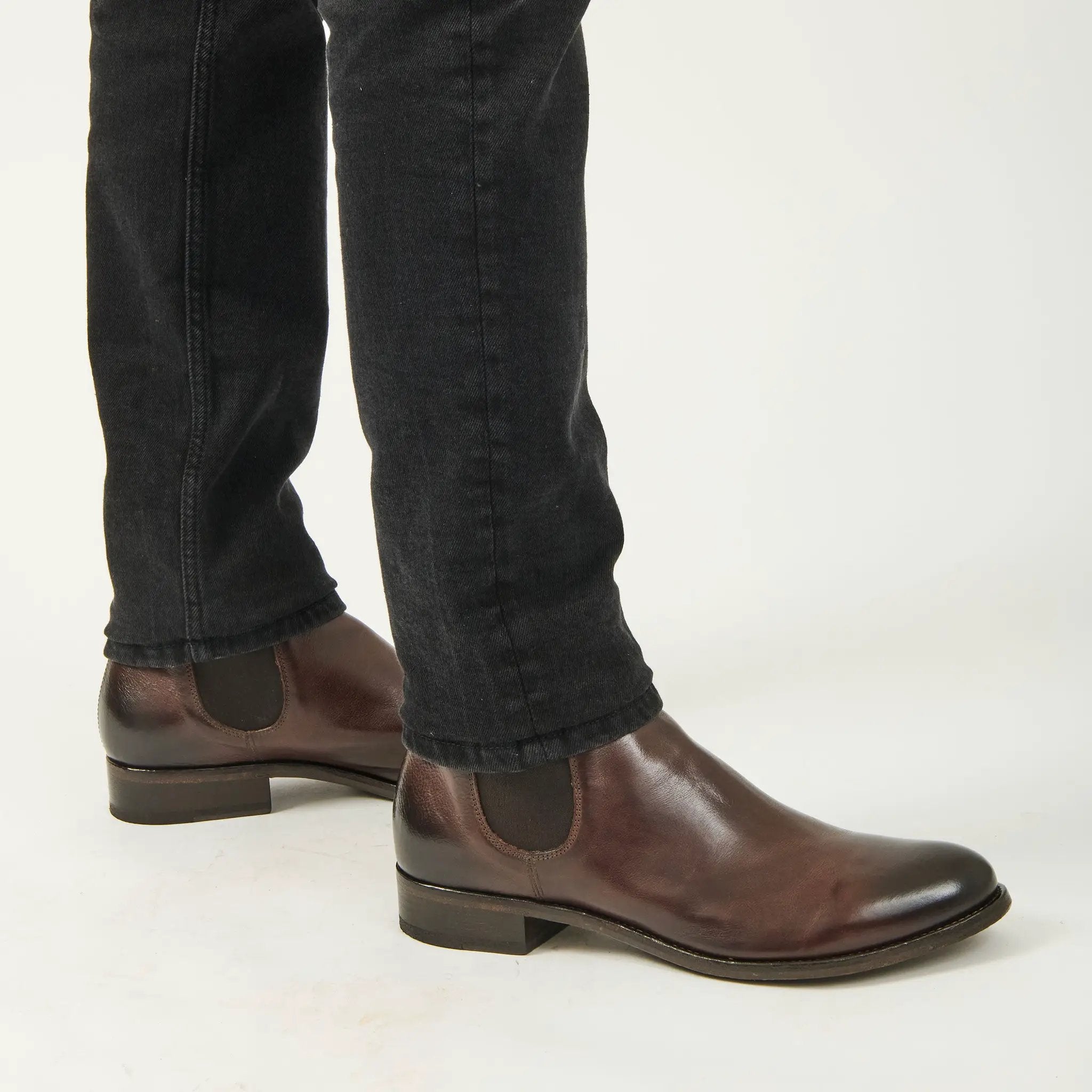 Bedell Dark Brown Leather Chelsea Boot by To Boot New York