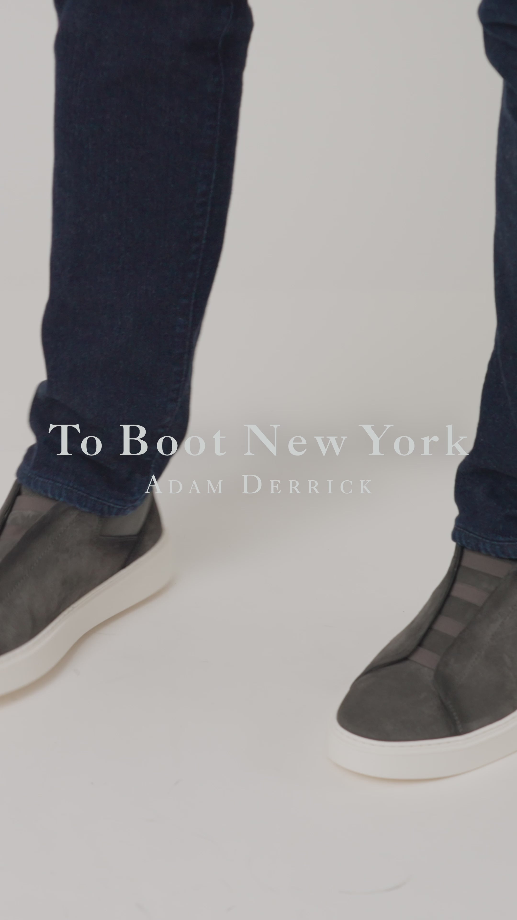 Campion Grey Aero Suede Elastic Slip-On Sneaker