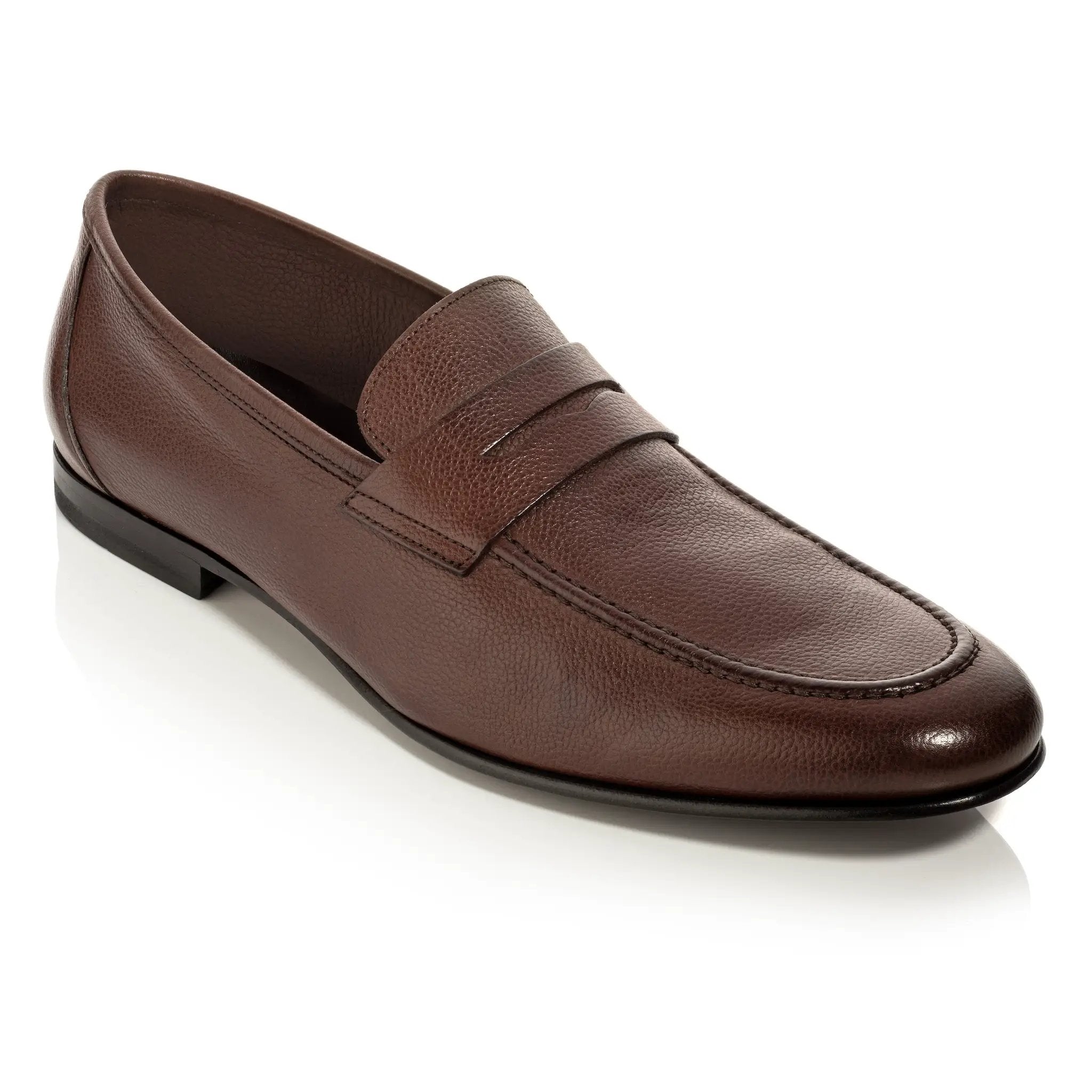 Ravello Mid Brown Calf Penny Moccasin Slip-On by To Boot New York