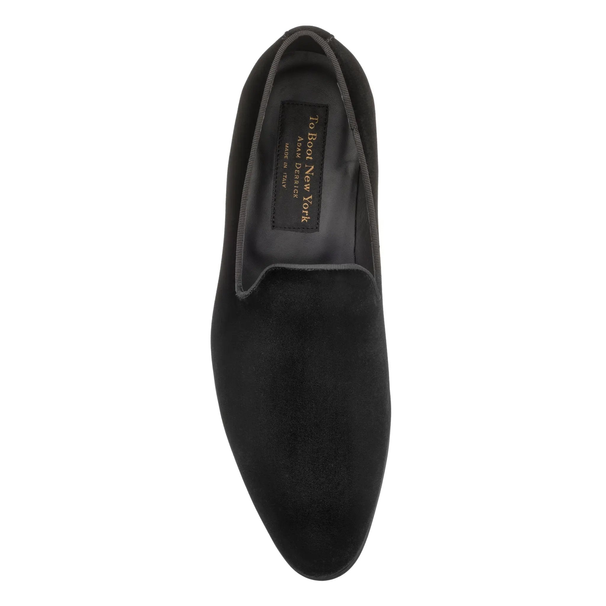Bolton Black Velvet Formal Slip-On by toboot