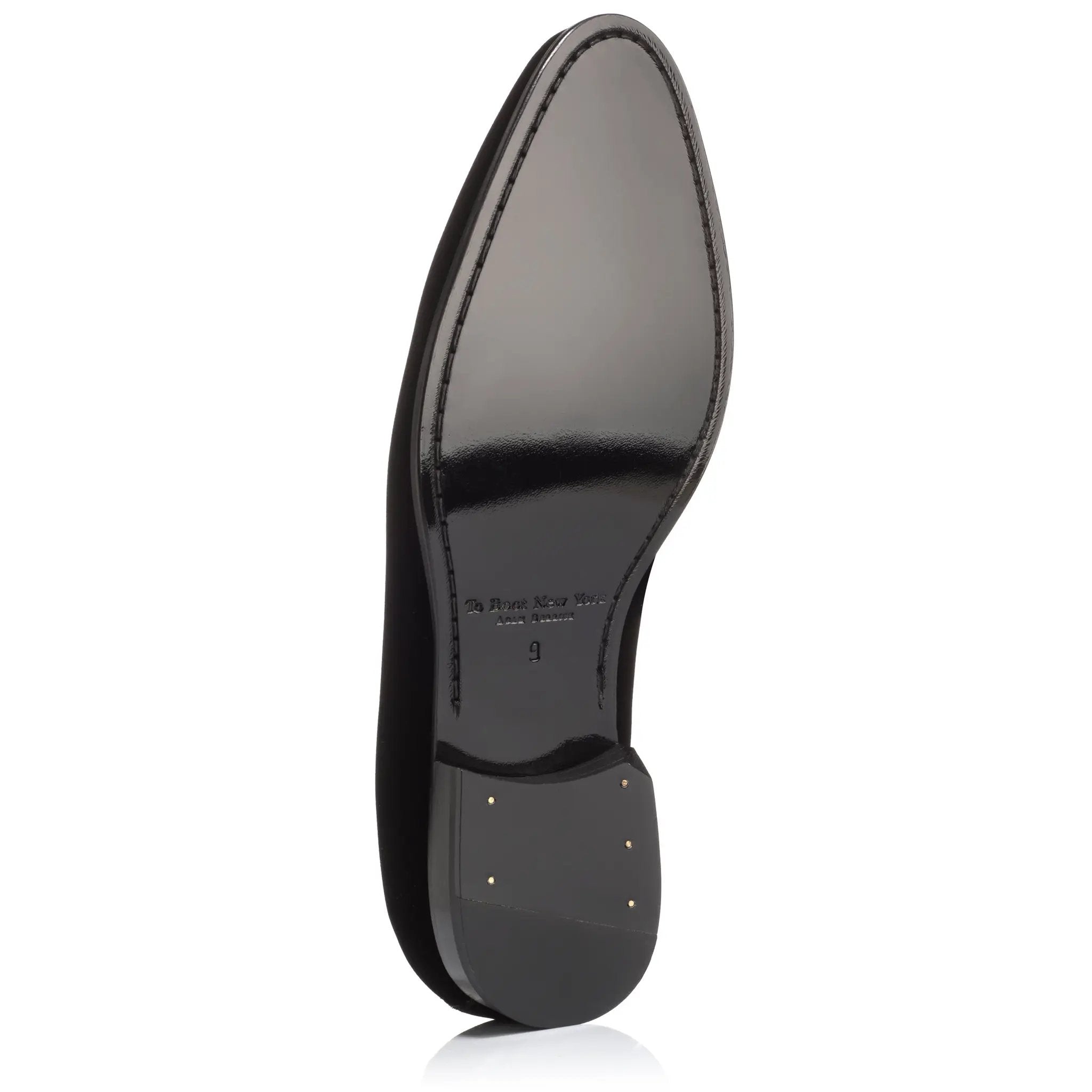 Bolton Black Velvet Formal Slip-On by toboot