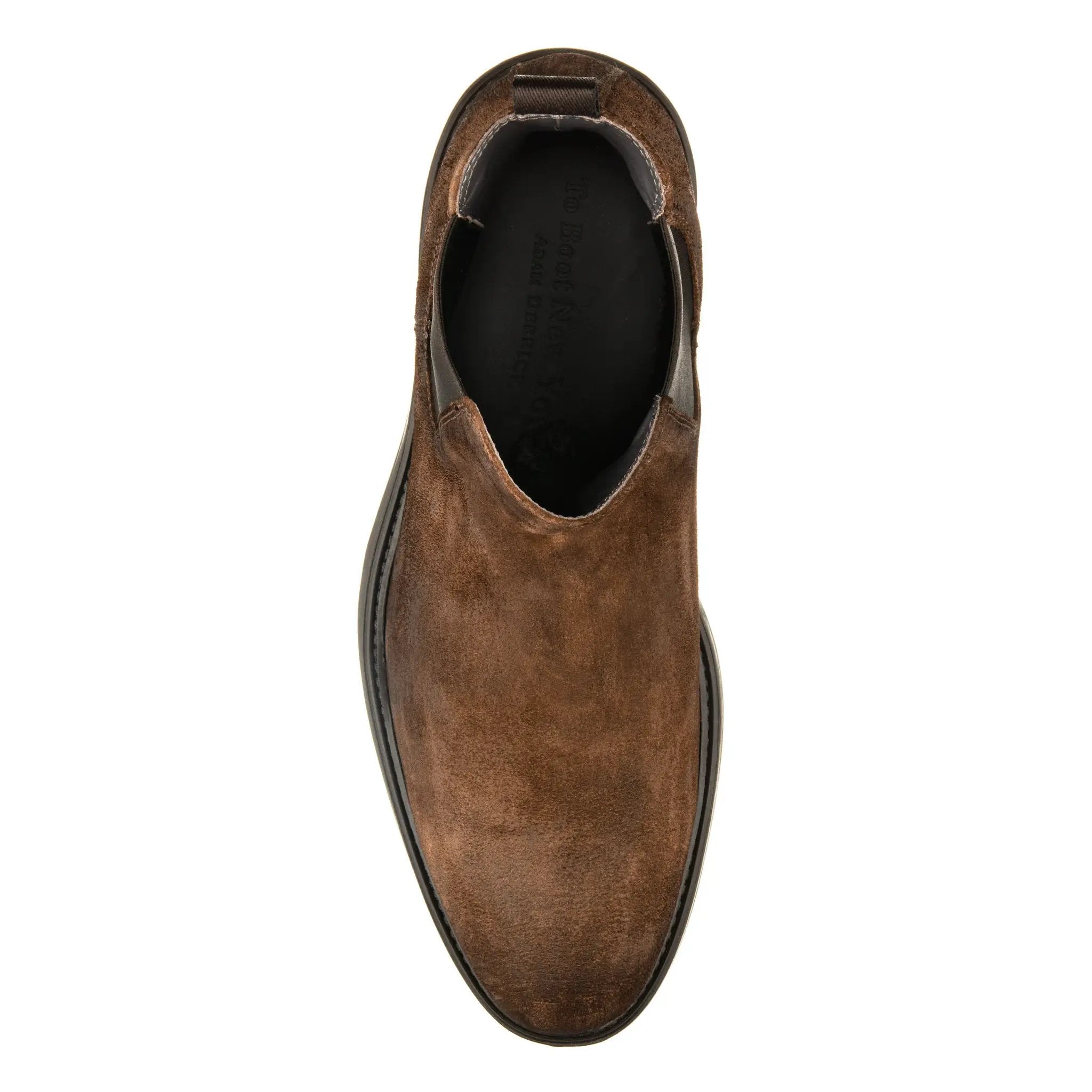 Largo Brown Waxed Suede Chelsea Boot by To Boot New York